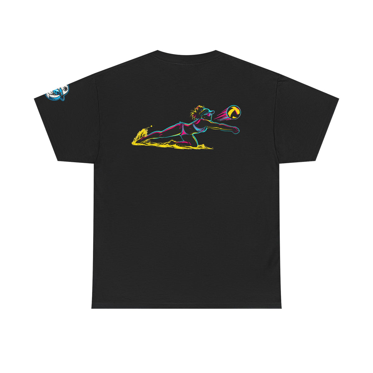 Beach Volleyball Tee — "Surface" Club Surf Sun Graphic Shirt