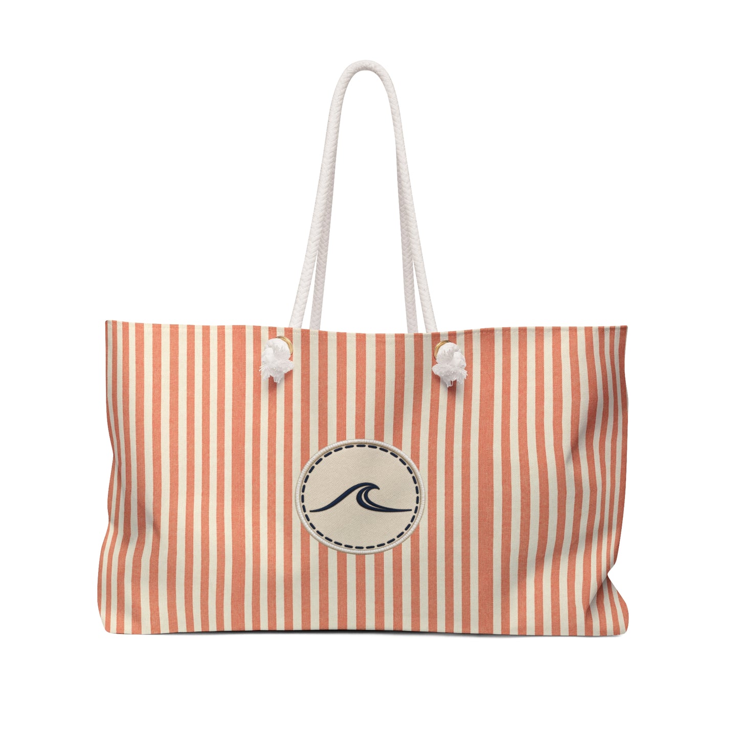 Surfache Slim Striped Seaside Weekender Bag — Aperol Spritz Nautical Travel Tote