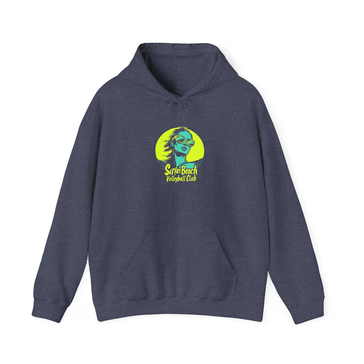 Model Logo Surface Beach Volleyball Unisex Heavy Blend™ Hooded Sweatshirt