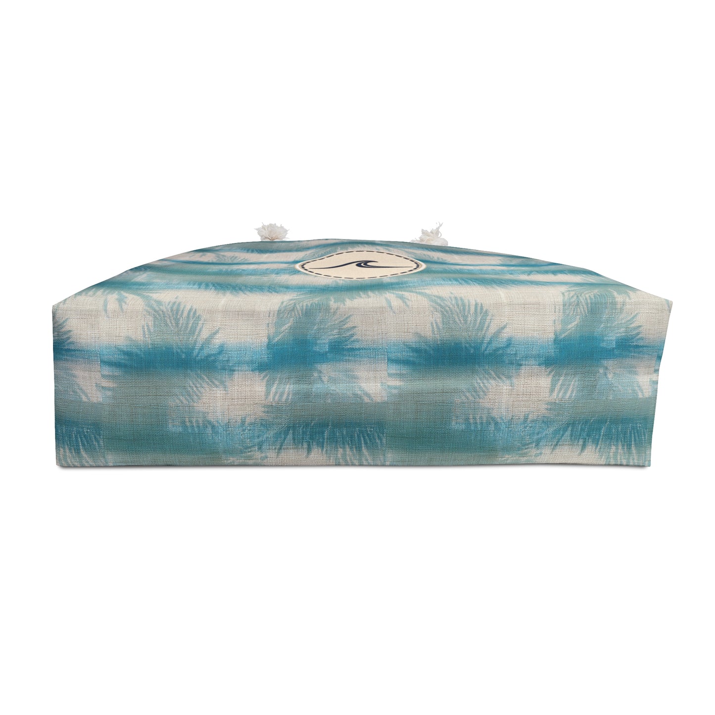 Surfache Beach Stripe Weekender Bag — Teal Tie-Dye Tote with Wave Emblem