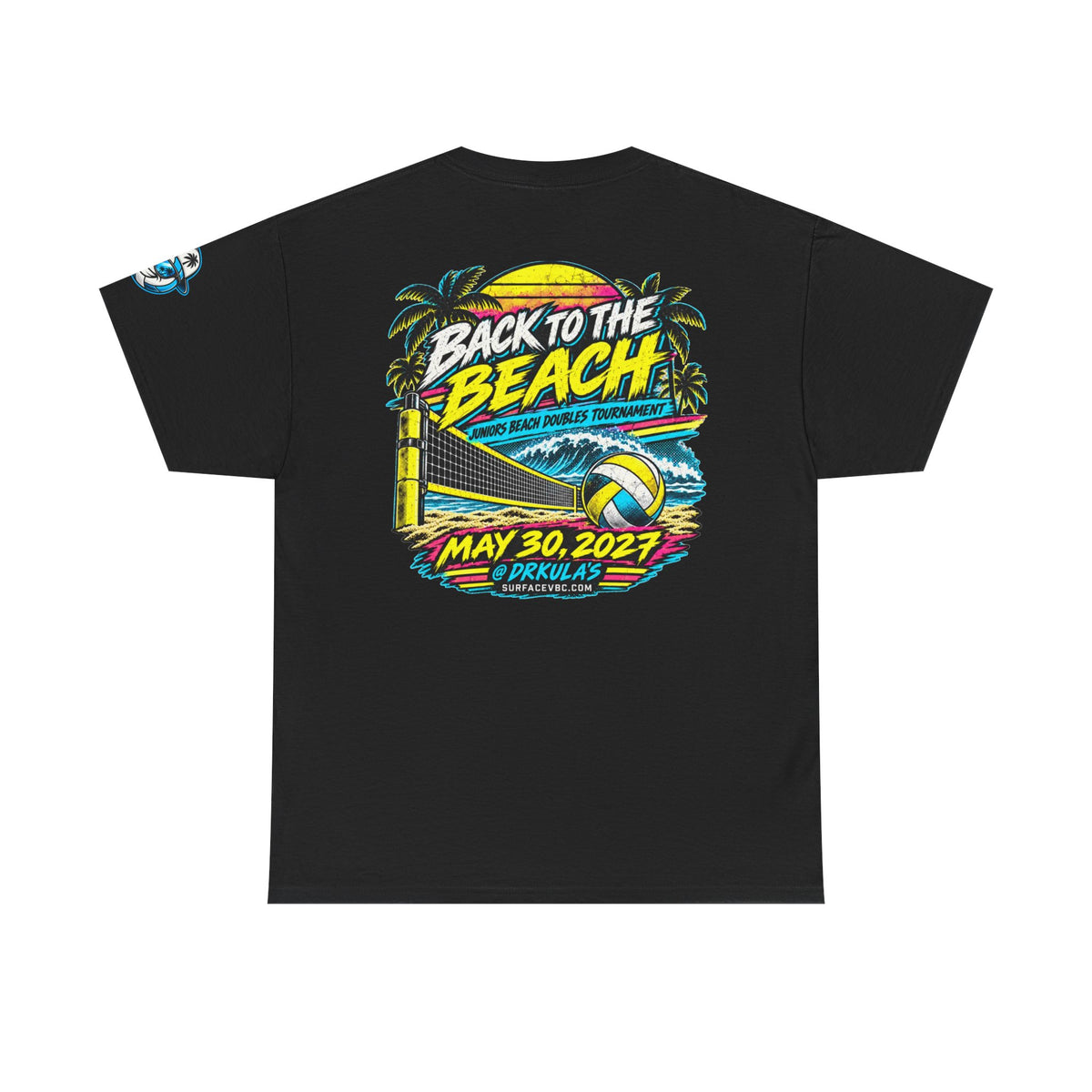 Back to the Beach — Retro Beach Volleyball Tournament Tee