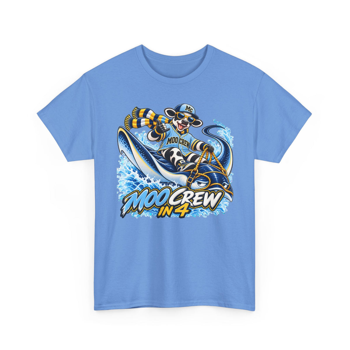 Moo Crew In 4 Retro WI Teams Graphic Tee