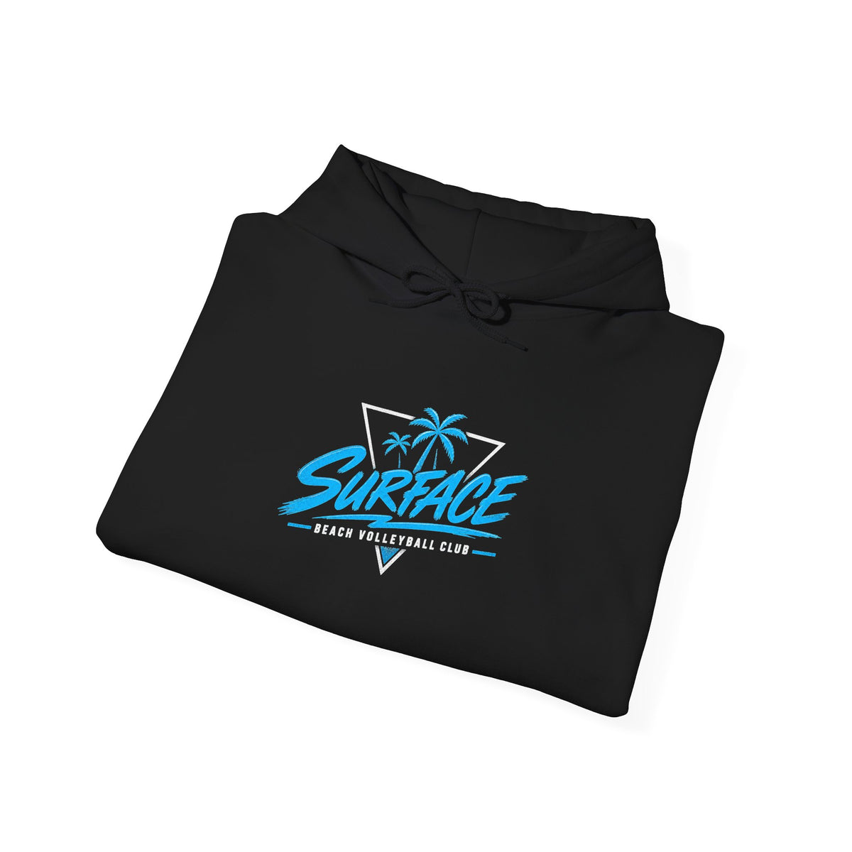 Surface Palm Tree Hoodie — Retro Beach Surf Graphic Hoodie