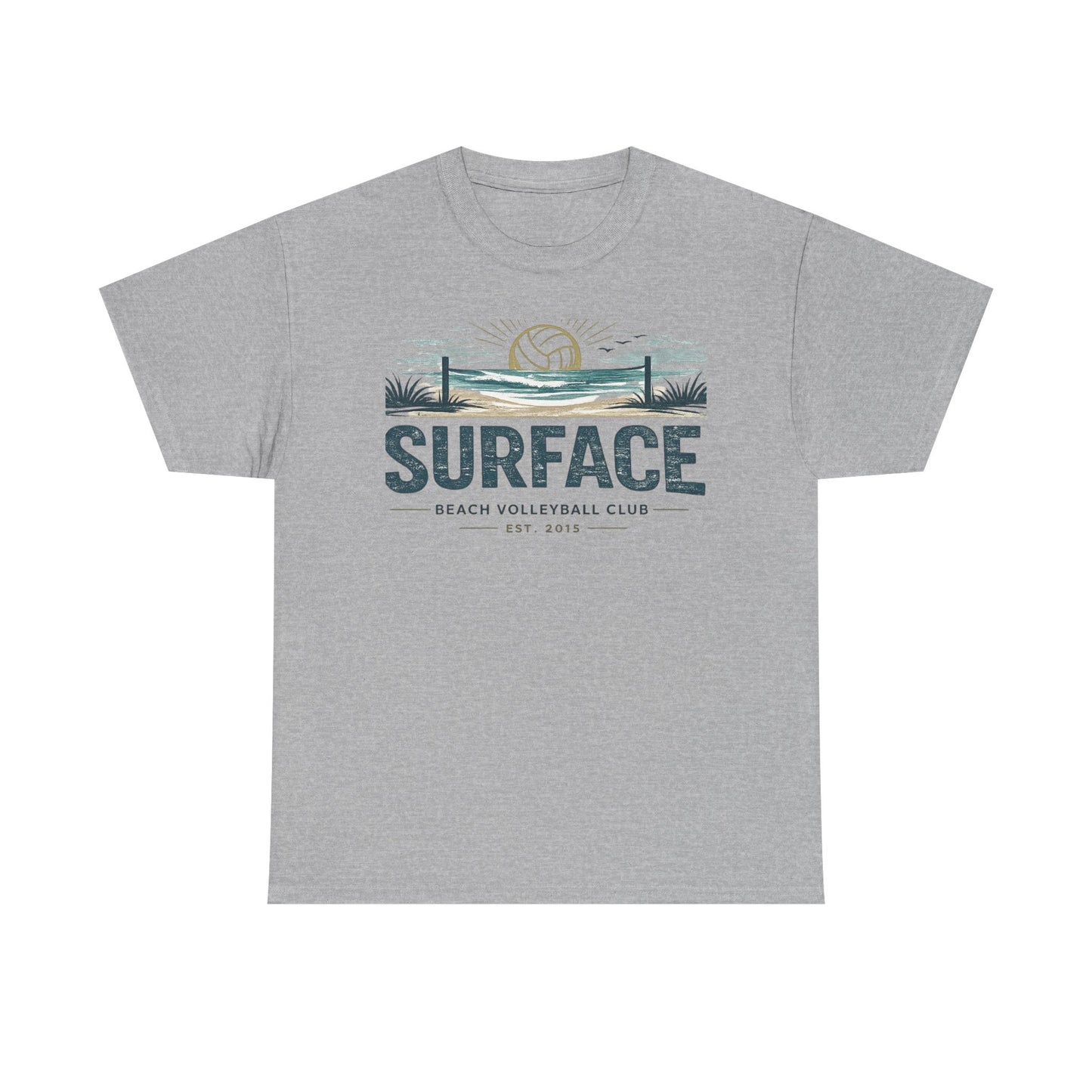 Surface Beach Volleyball Club T-Shirt — Vintage Coastal Volleyball Tee