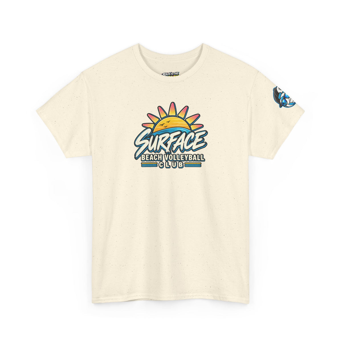 Beach Volleyball Tee — "Surface" Sunset Surface Club Graphic T-Shirt