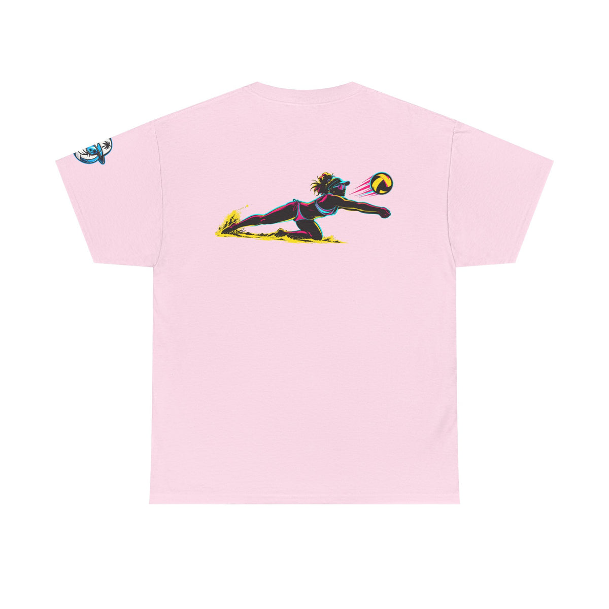 Beach Volleyball Tee — "Surface" Club Surf Sun Graphic Shirt