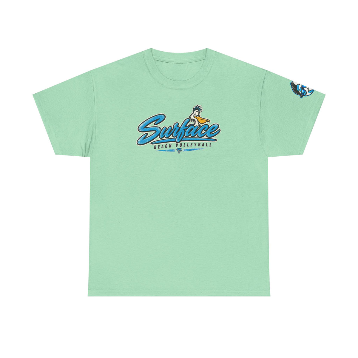 Surface Mascot T-Shirt — Retro Beach Surf Logo Tee