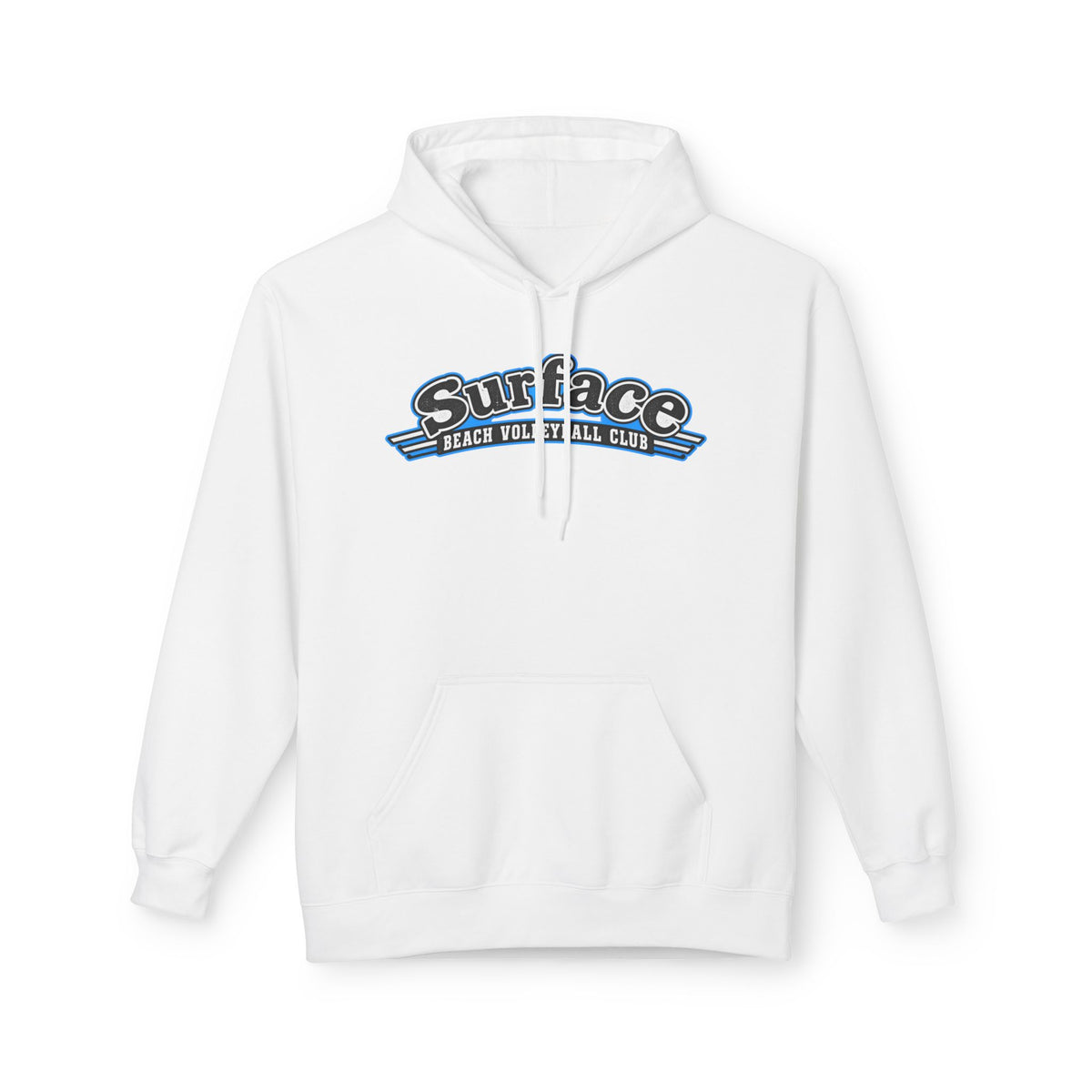 Surface Beach Volleyball Hoodie — Retro Palm Beach Volleyball Club Design