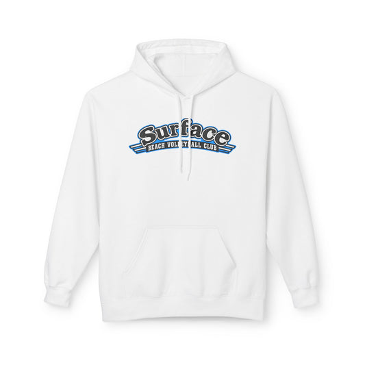 Surface Beach Volleyball Hoodie — Retro Palm Beach Volleyball Club Design