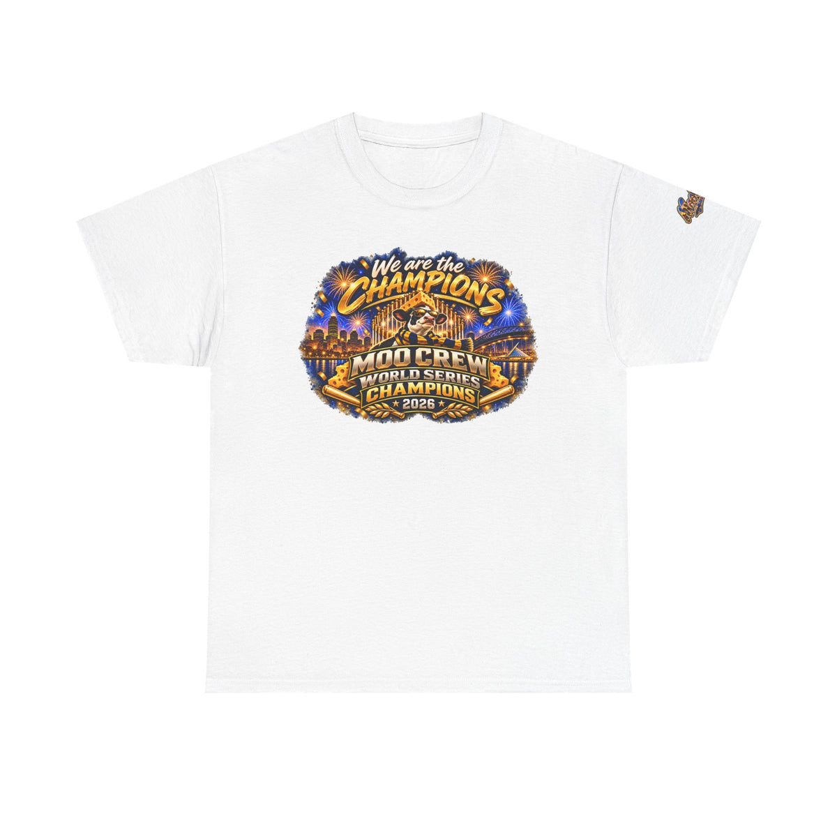 We Are the Champions MOO Crew 2026 Champions T-Shirt