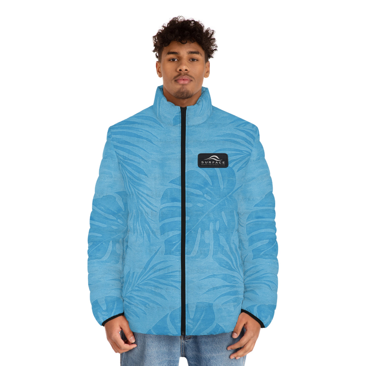 Men’s Tropical Leaf Puffer Jacket