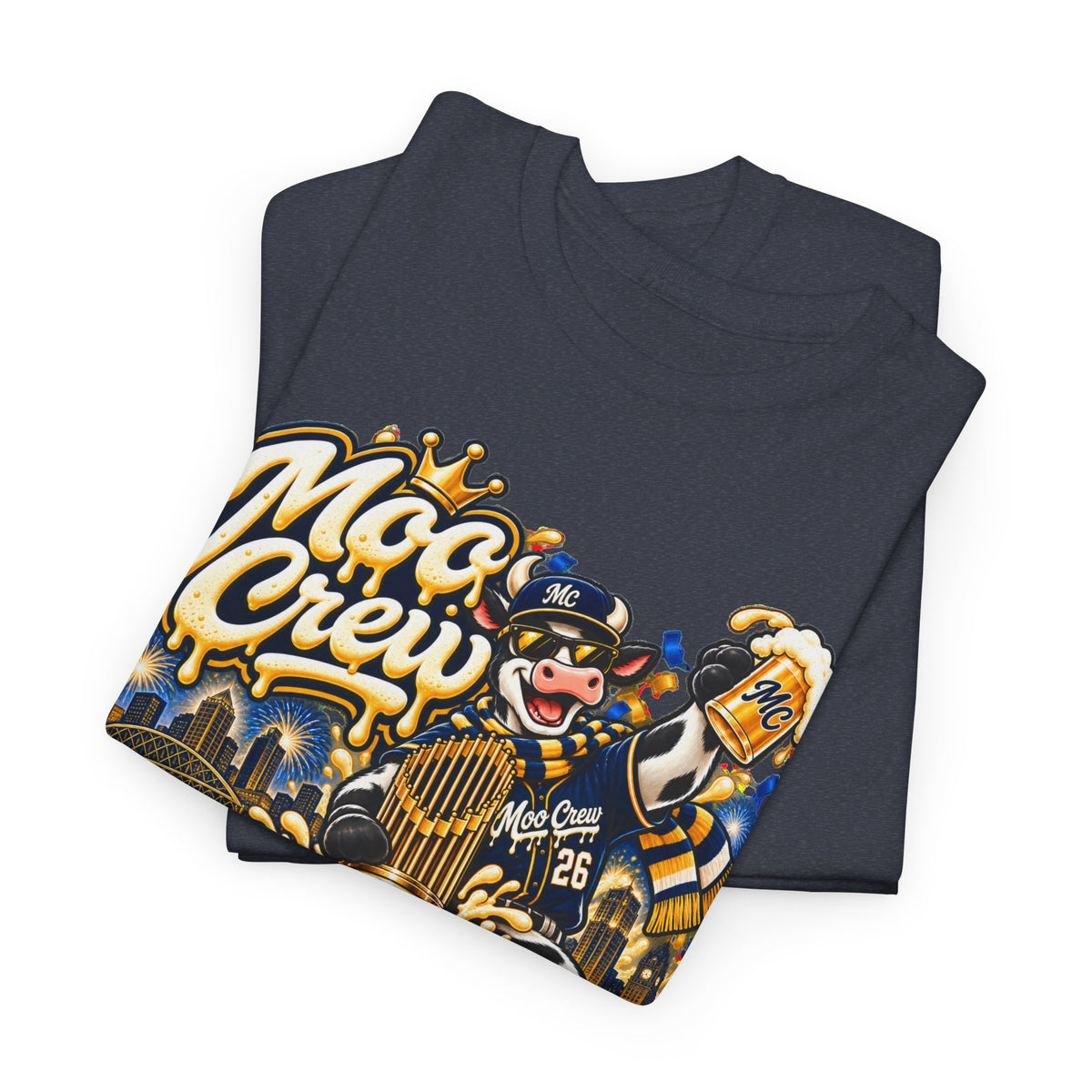 Moo Crew World Series Champions Baseball T-Shirt