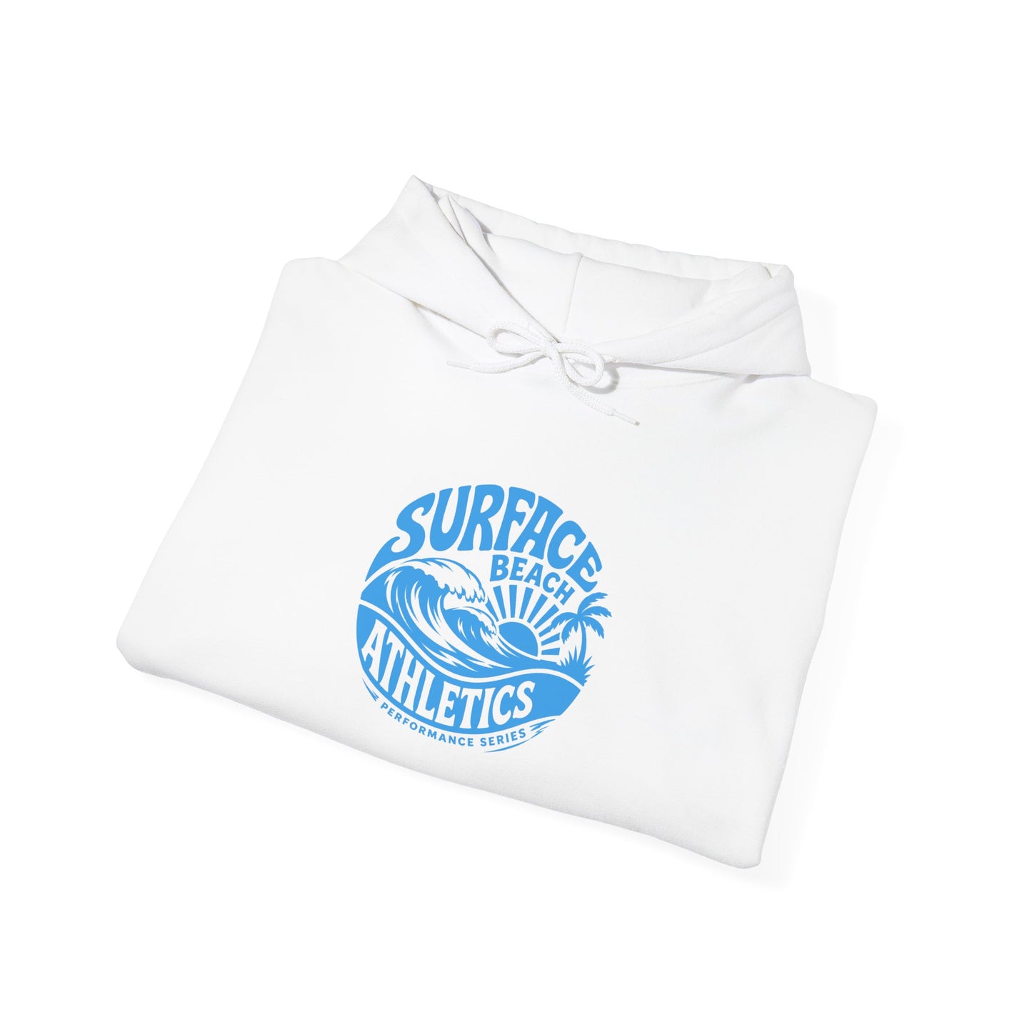 Surface Beach Athletics Hoodie — Coastal Wave Surf Club Sweatshirt