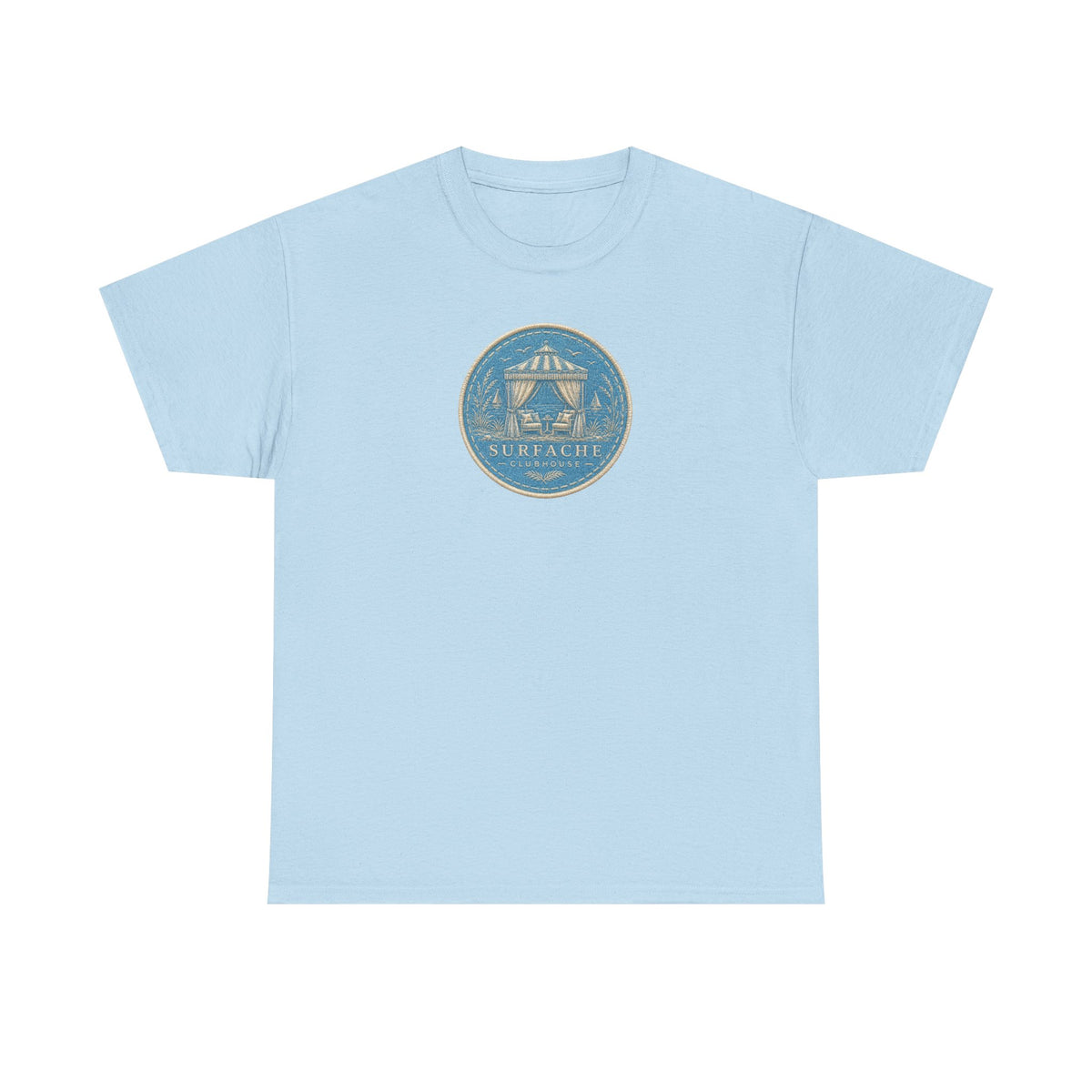 Surfache Cabana Club T‑Shirt – Tropical Beach Cabana Graphic Tee