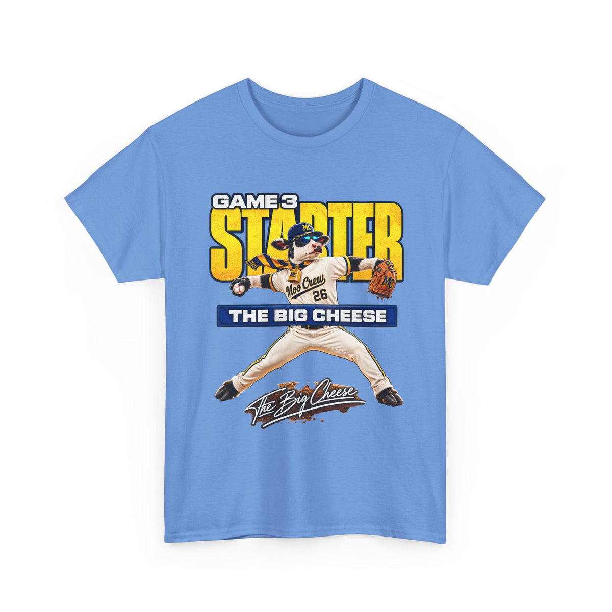 Moo Crew Game 3 Starter Baseball T-Shirt – The Big Cheese