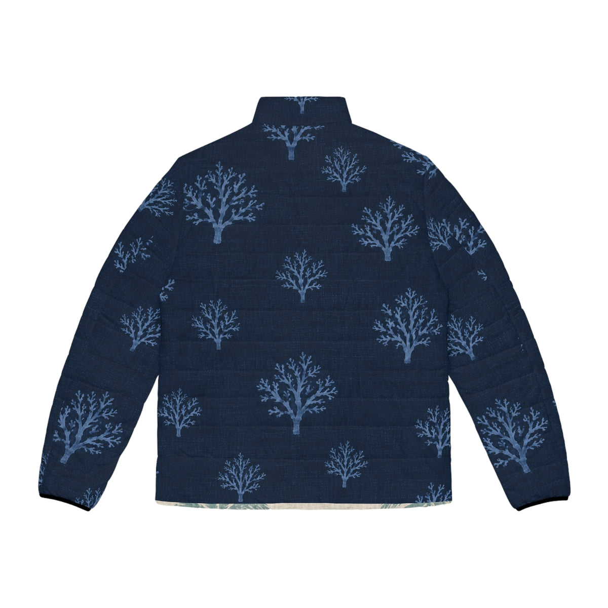 Men’s Sea Fan Pattern Puffer Jacket