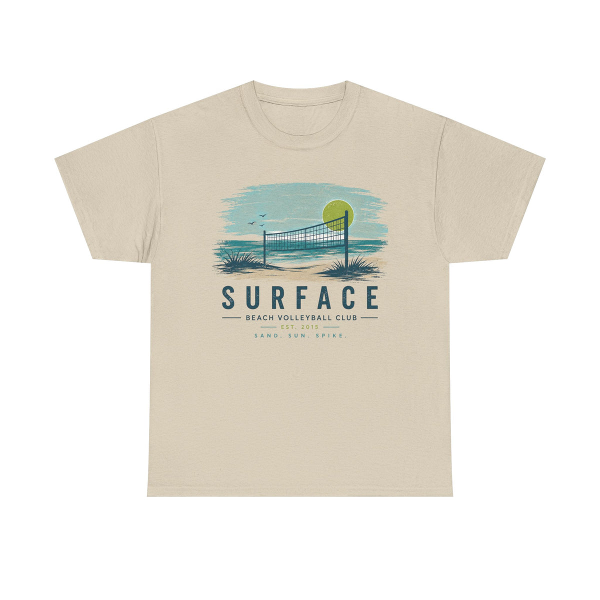 Surface Beach Volleyball Club T-Shirt – Vintage Coastal Volleyball Tee