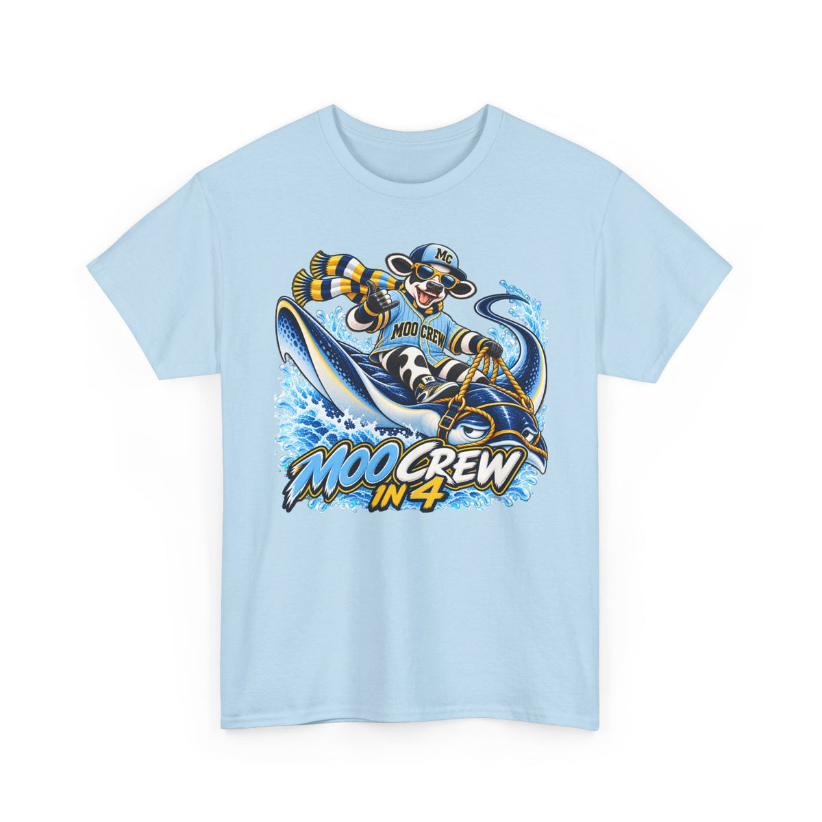 Moo Crew In 4 Retro WI Teams Graphic Tee