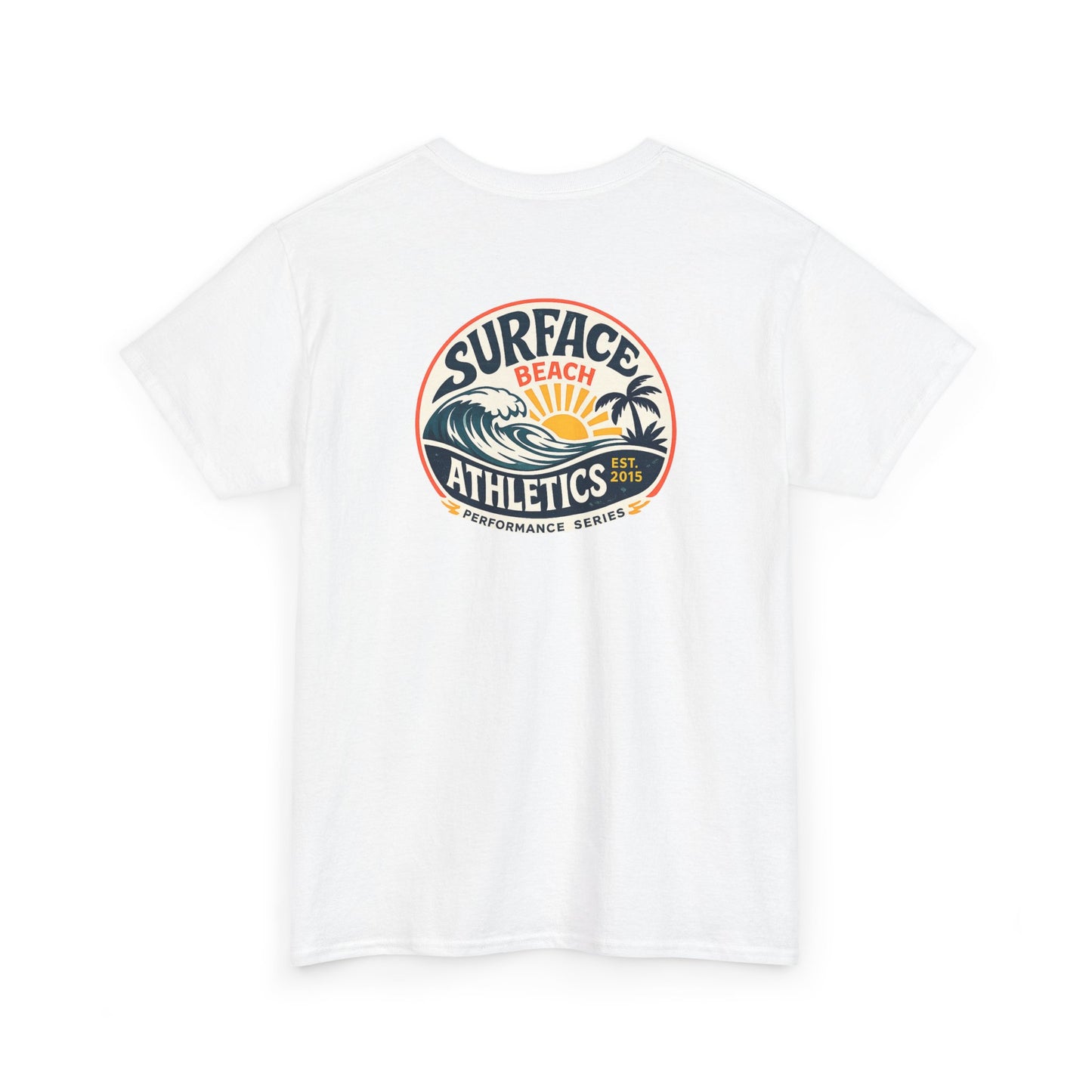 Surface Athletics Beach T‑Shirt — Vintage Surf Logo Tee