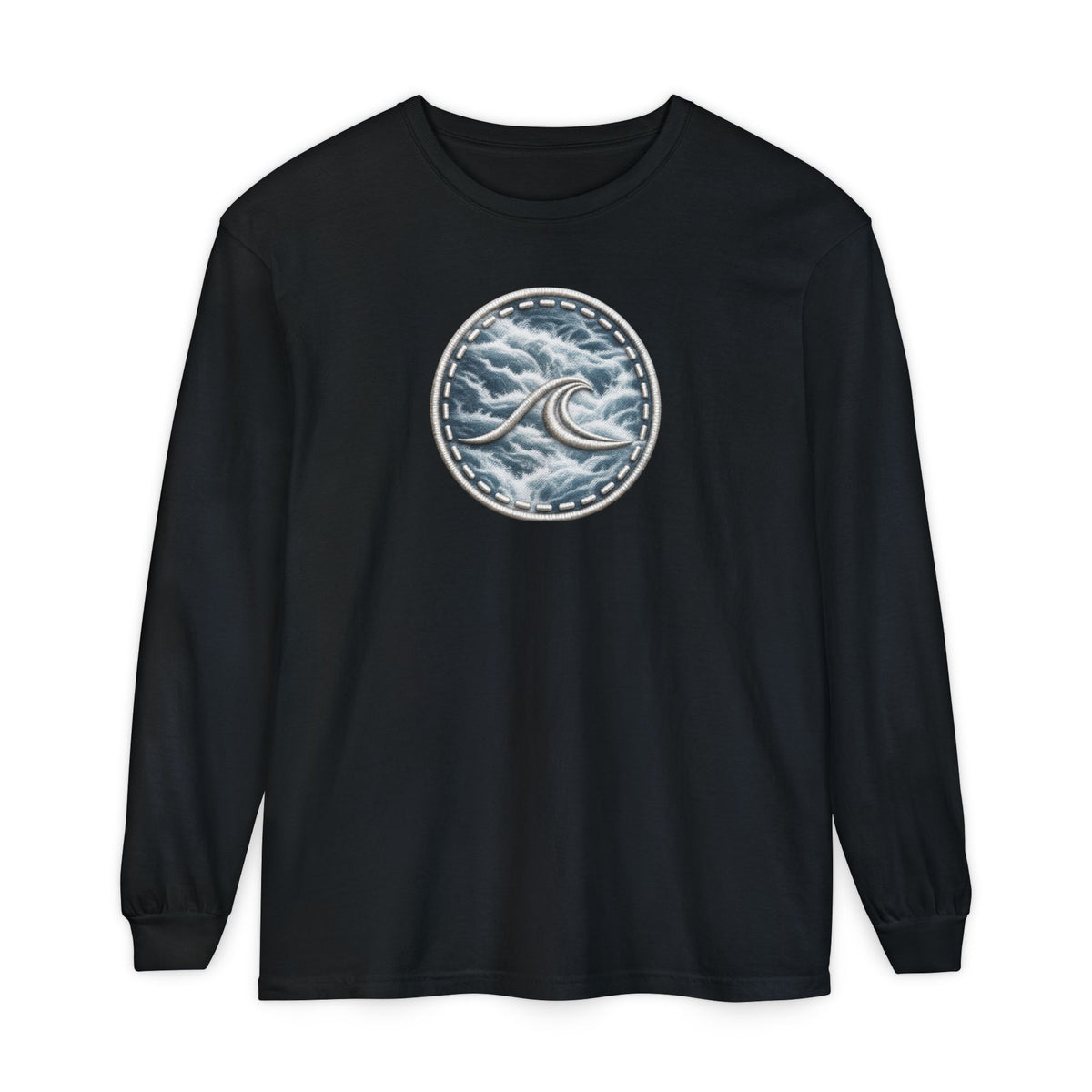 Surfache White Water Icon Long Sleeve Tee —Destination Graphic T-Shirt