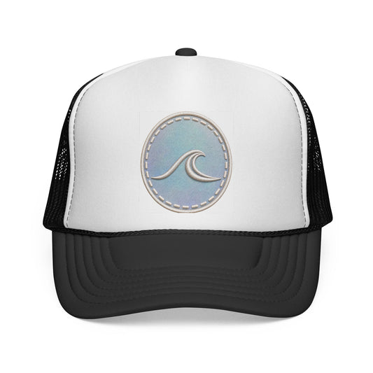Surfache Wave Patch Trucker Cap — Surf Logo Mesh Baseball Hat