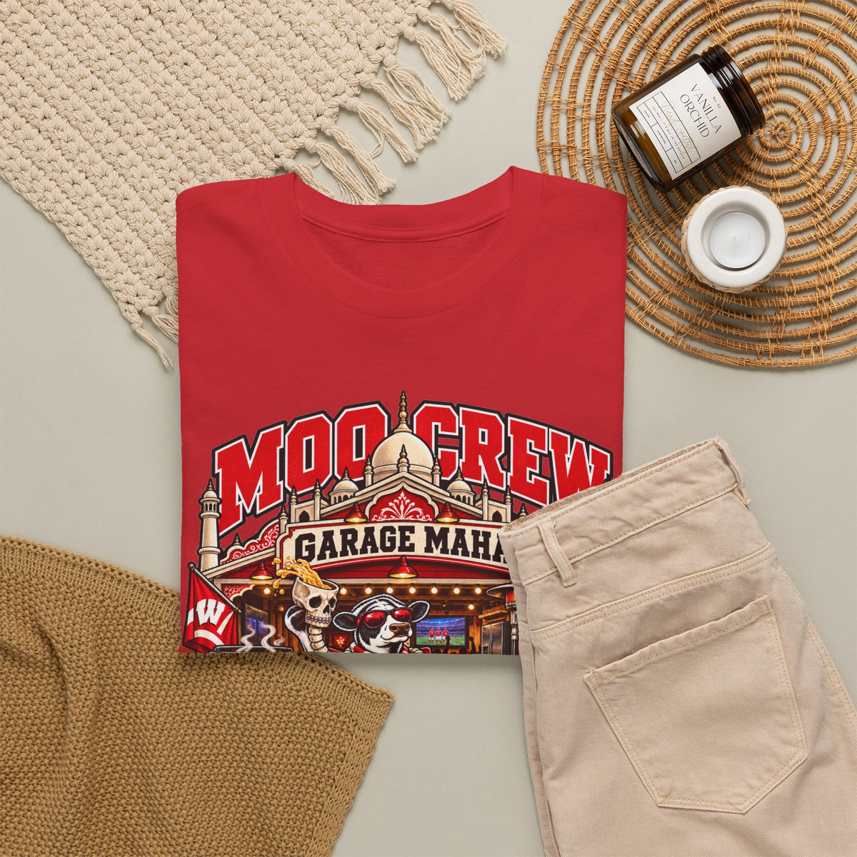 Moo Crew Garage Mahal Game Day Tailgate Graphic Tee
