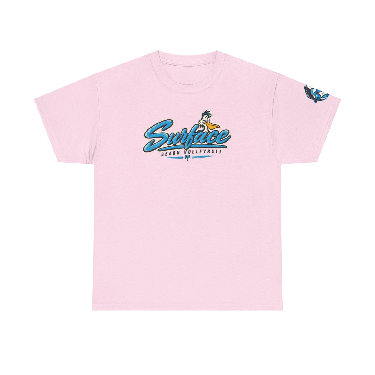 Surface Mascot T-Shirt — Retro Beach Surf Logo Tee
