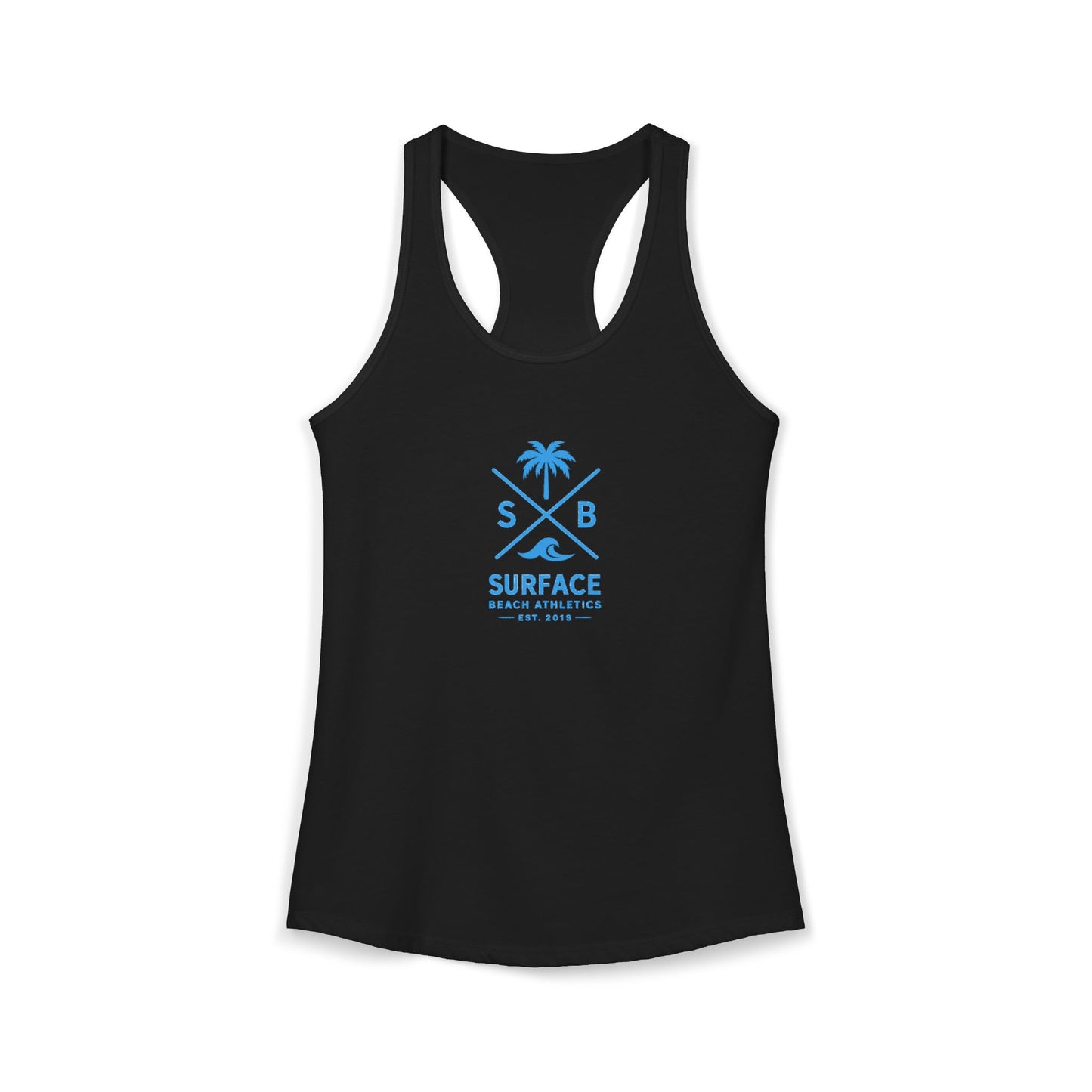 Surface Beach Volleyball Club Women's Racerback Tank - Cross logo
