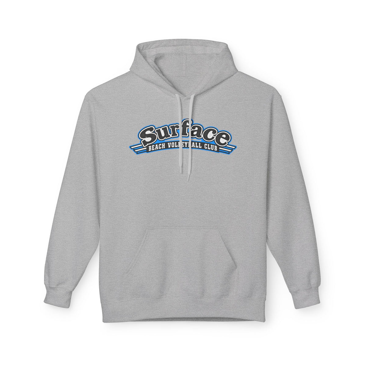 Surface Beach Volleyball Hoodie — Retro Palm Beach Volleyball Club Design