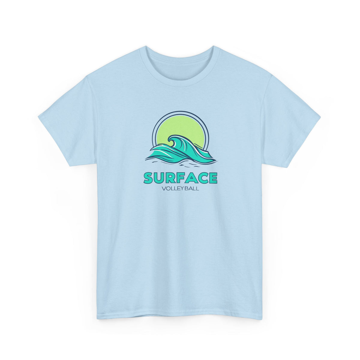 Surface Volleyball Tee — Retro Wave Surf Logo T‑Shirt