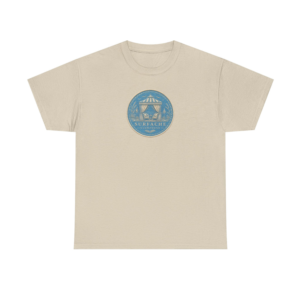 Surfache Cabana Club T‑Shirt – Tropical Beach Cabana Graphic Tee