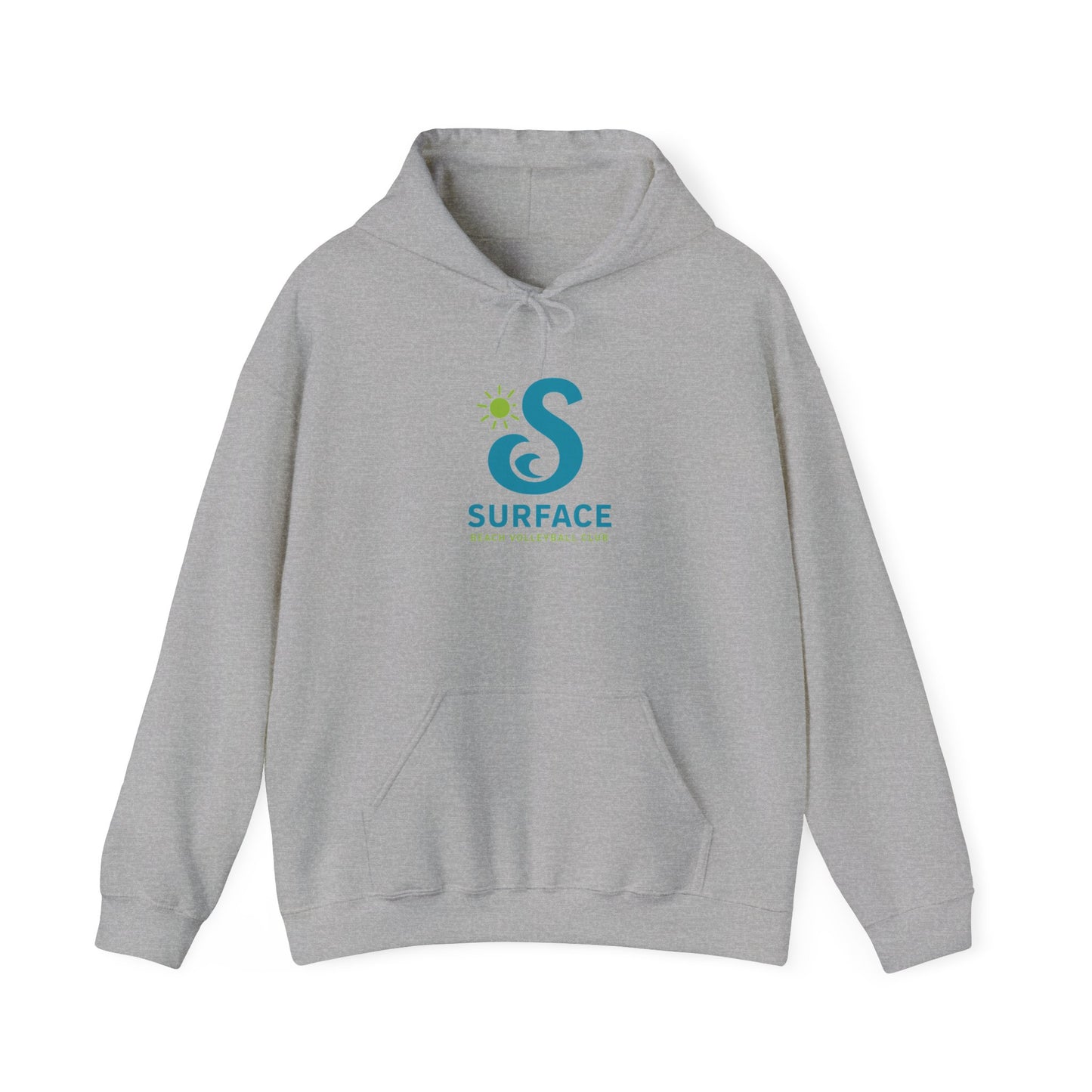 Wave Logo Surface Beach Volleyball Unisex Heavy Blend™ Hooded Sweatshirt