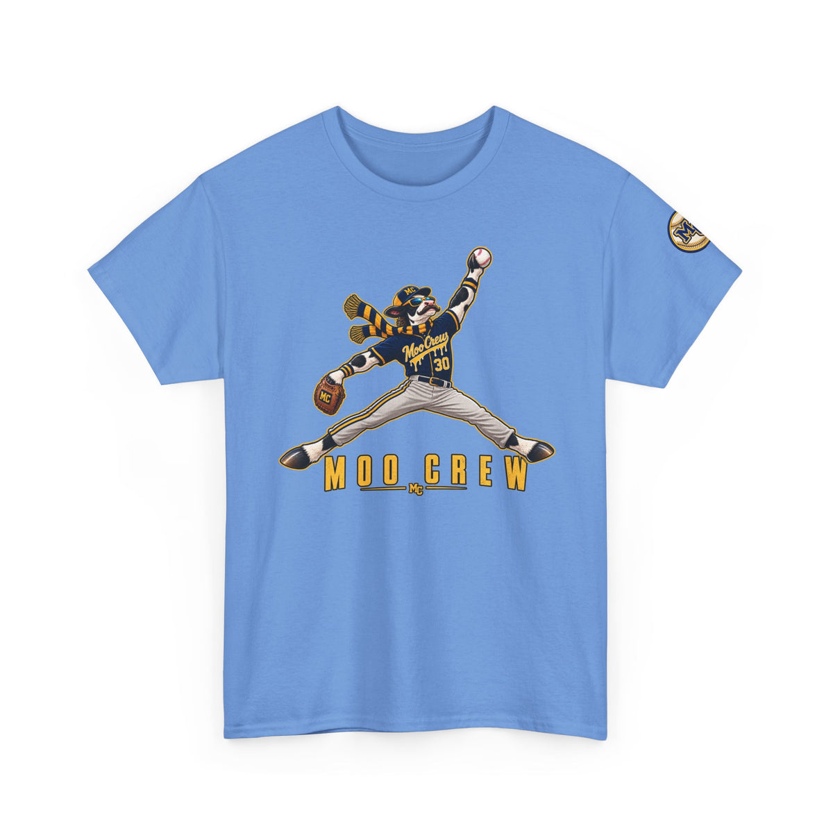 Moo Crew Baseball Player Graphic Tee