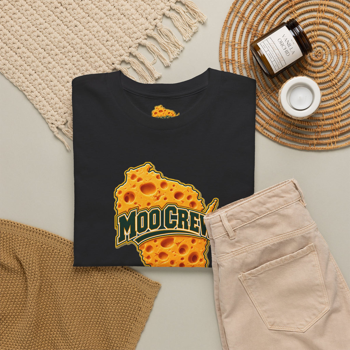 Moo Crew Cheese State Graphic T-Shirt
