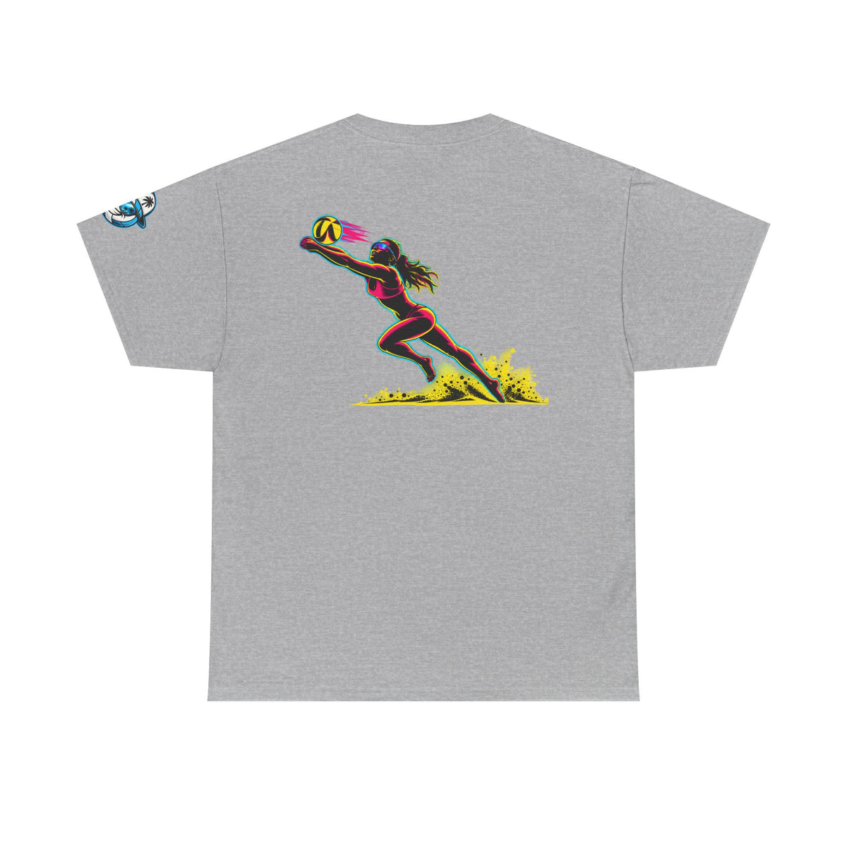 Beach Volleyball Tee — "Surface" Sunset Surface Club Graphic T-Shirt