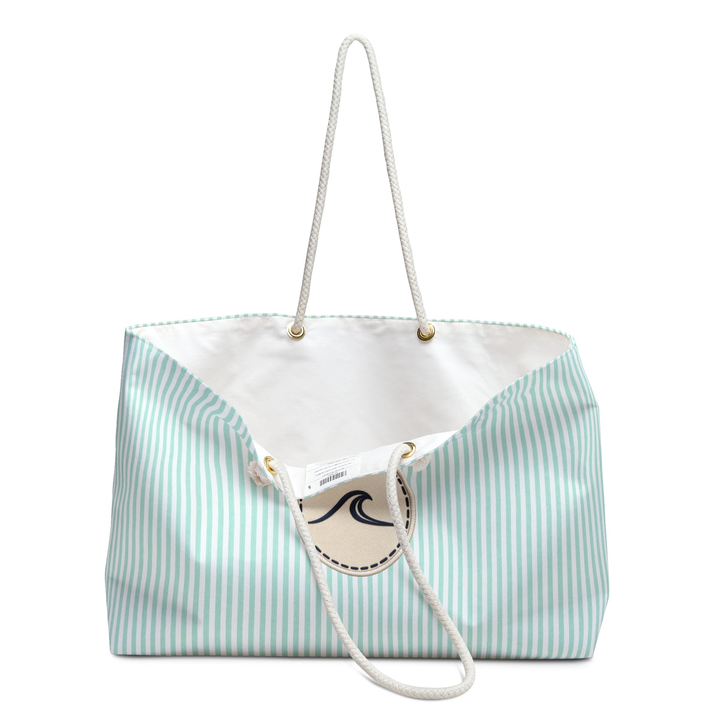 Surfache Slim Striped Seaside Weekender Bag — Mint Nautical Travel Tote
