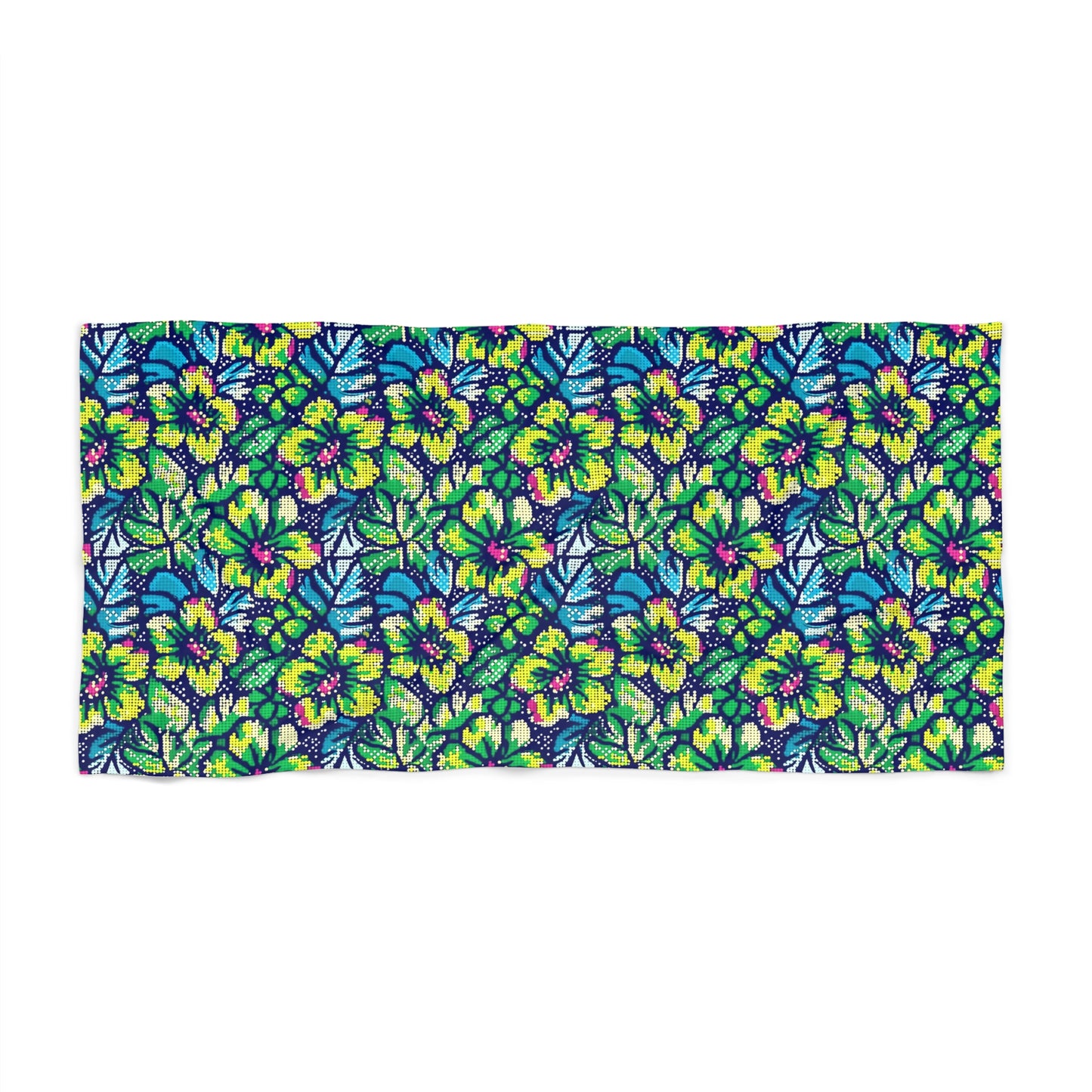 Hibiscus Paradise Beach Towel — Tropical Floral Quick-Dry Towel