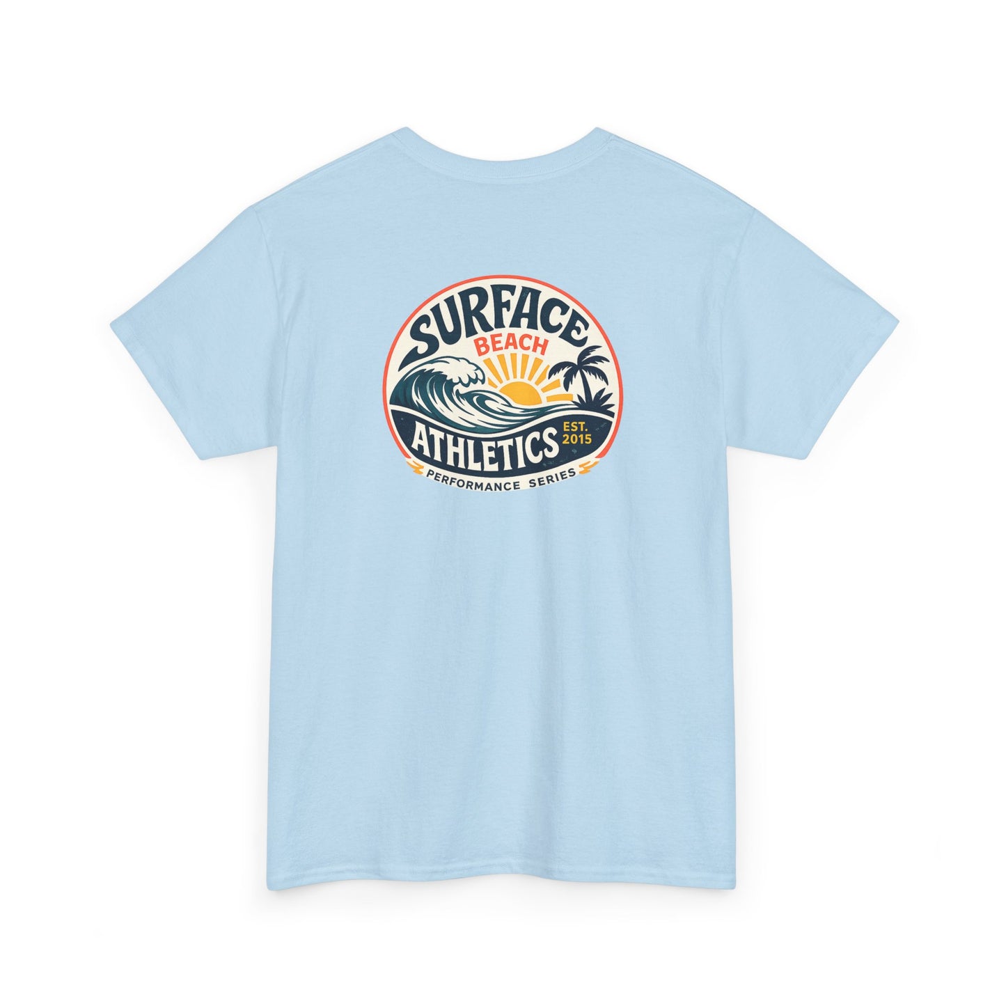 Surface Athletics Beach T‑Shirt — Vintage Surf Logo Tee