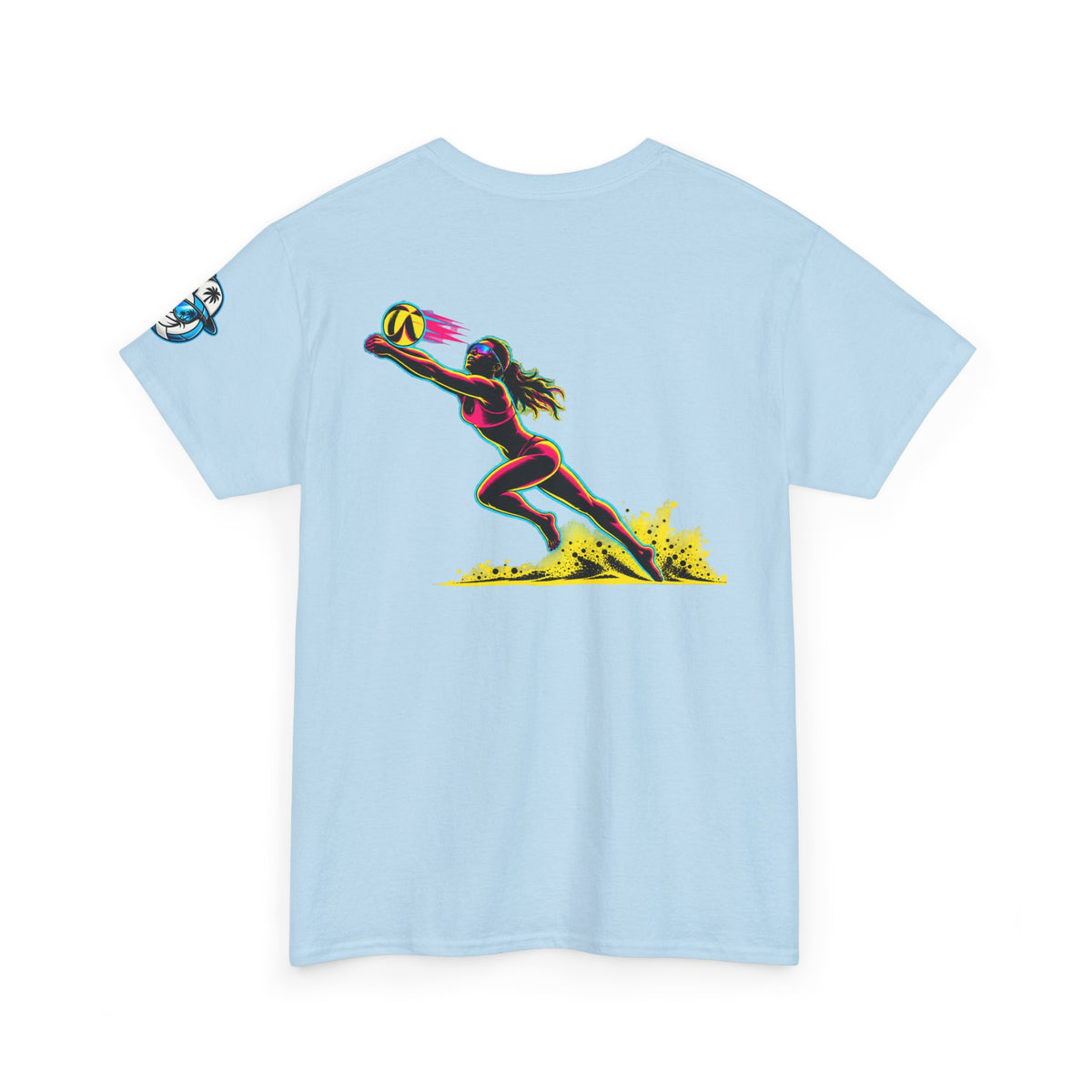 Beach Volleyball Tee — "Surface" Sunset Surface Club Graphic T-Shirt