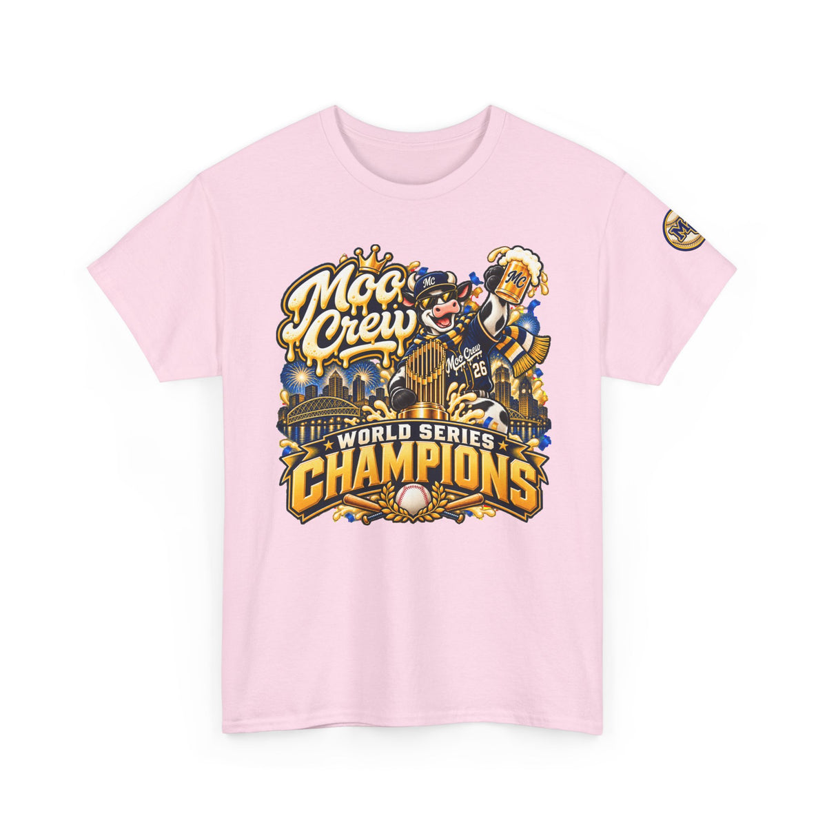 Moo Crew World Series Champions Baseball T-Shirt
