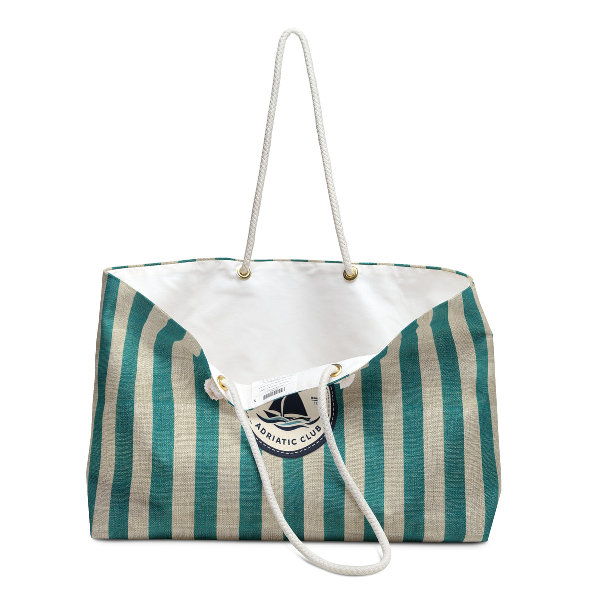 Surfache Adriatic Club Striped Weekender Bag — Surf & Sail Logo Tote