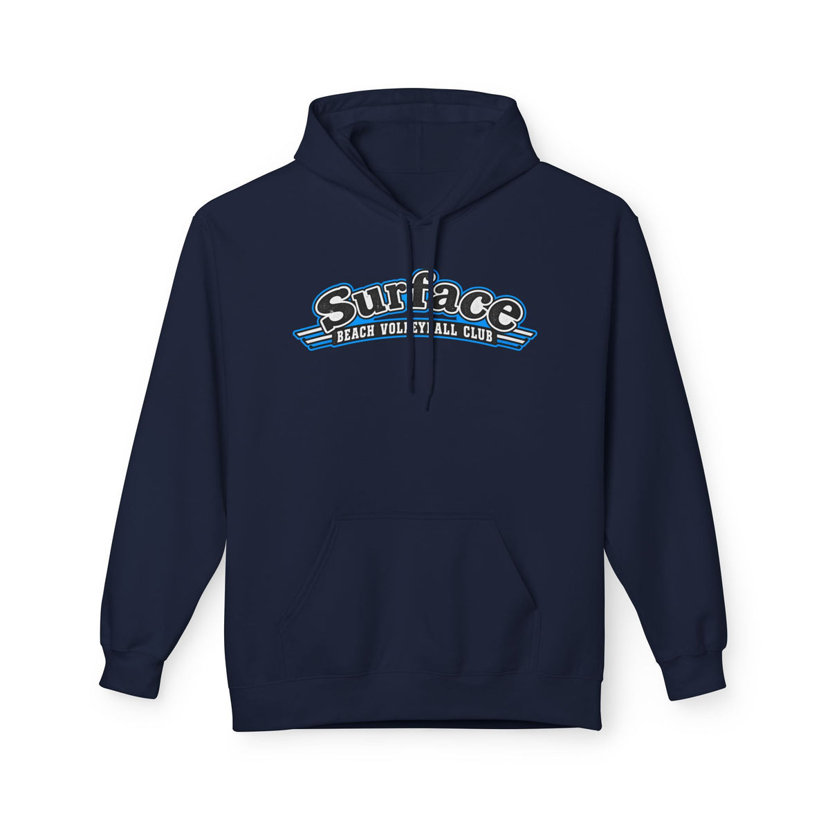 Surface Beach Volleyball Hoodie — Retro Palm Beach Volleyball Club Design