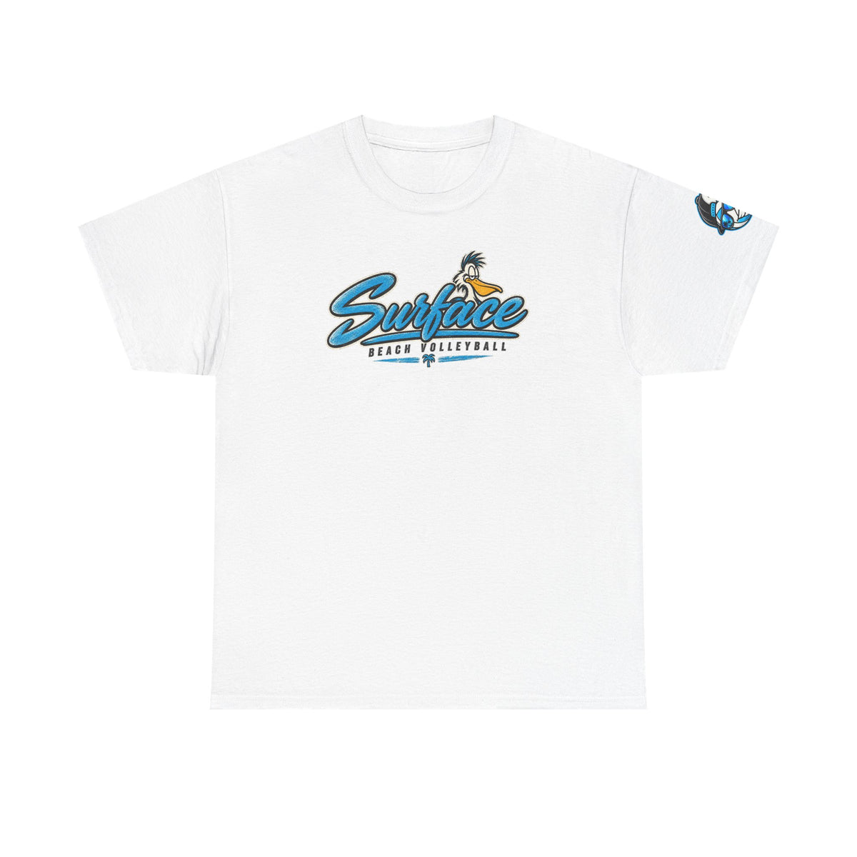 Surface Mascot T-Shirt — Retro Beach Surf Logo Tee