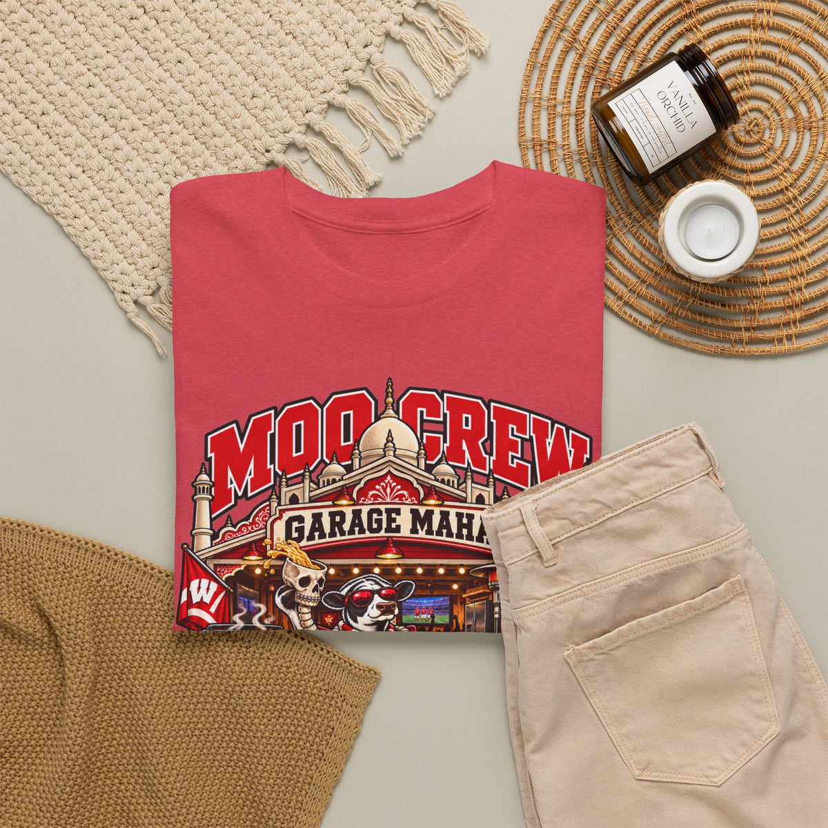 Moo Crew Garage Mahal Game Day Tailgate Graphic Tee