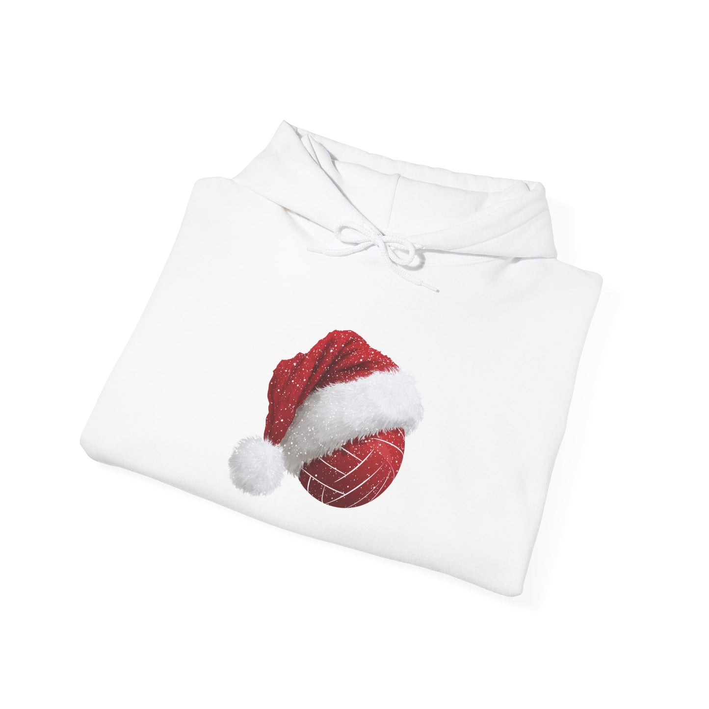 Volleyball Santa Hat Christmas Hoodie – Holiday Volleyball Sweatshirt