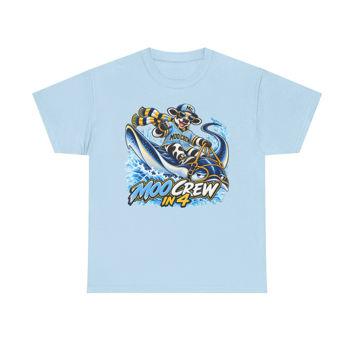 Moo Crew In 4 Retro WI Teams Graphic Tee
