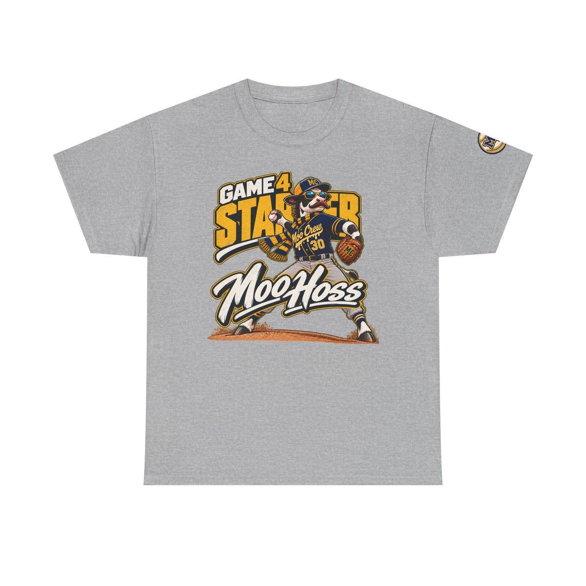 Moo Crew Game 4 Starter Baseball T-Shirt – Moo Hoss