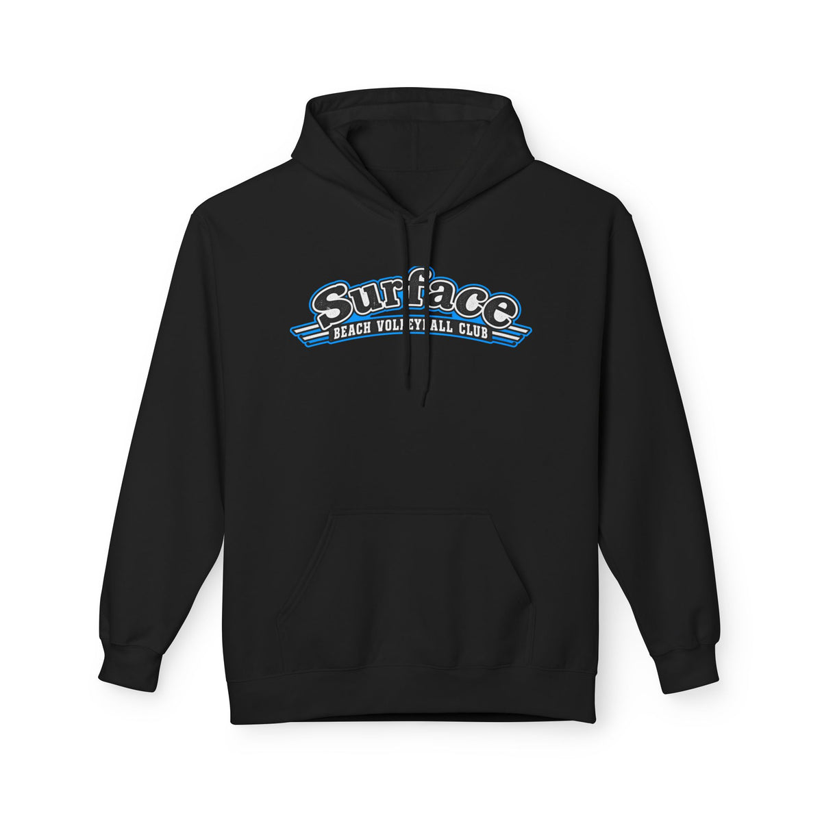 Surface Beach Volleyball Hoodie — Retro Palm Beach Volleyball Club Design