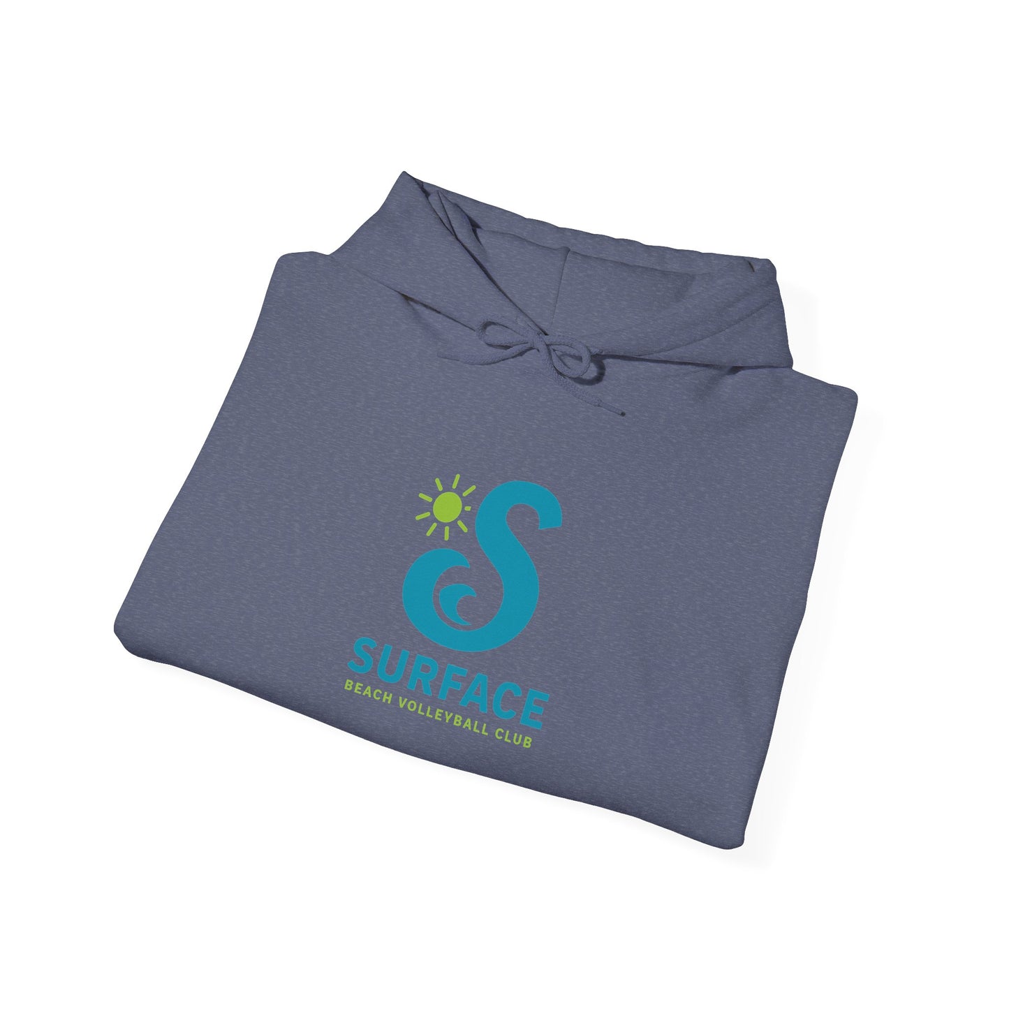 Wave Logo Surface Beach Volleyball Unisex Heavy Blend™ Hooded Sweatshirt