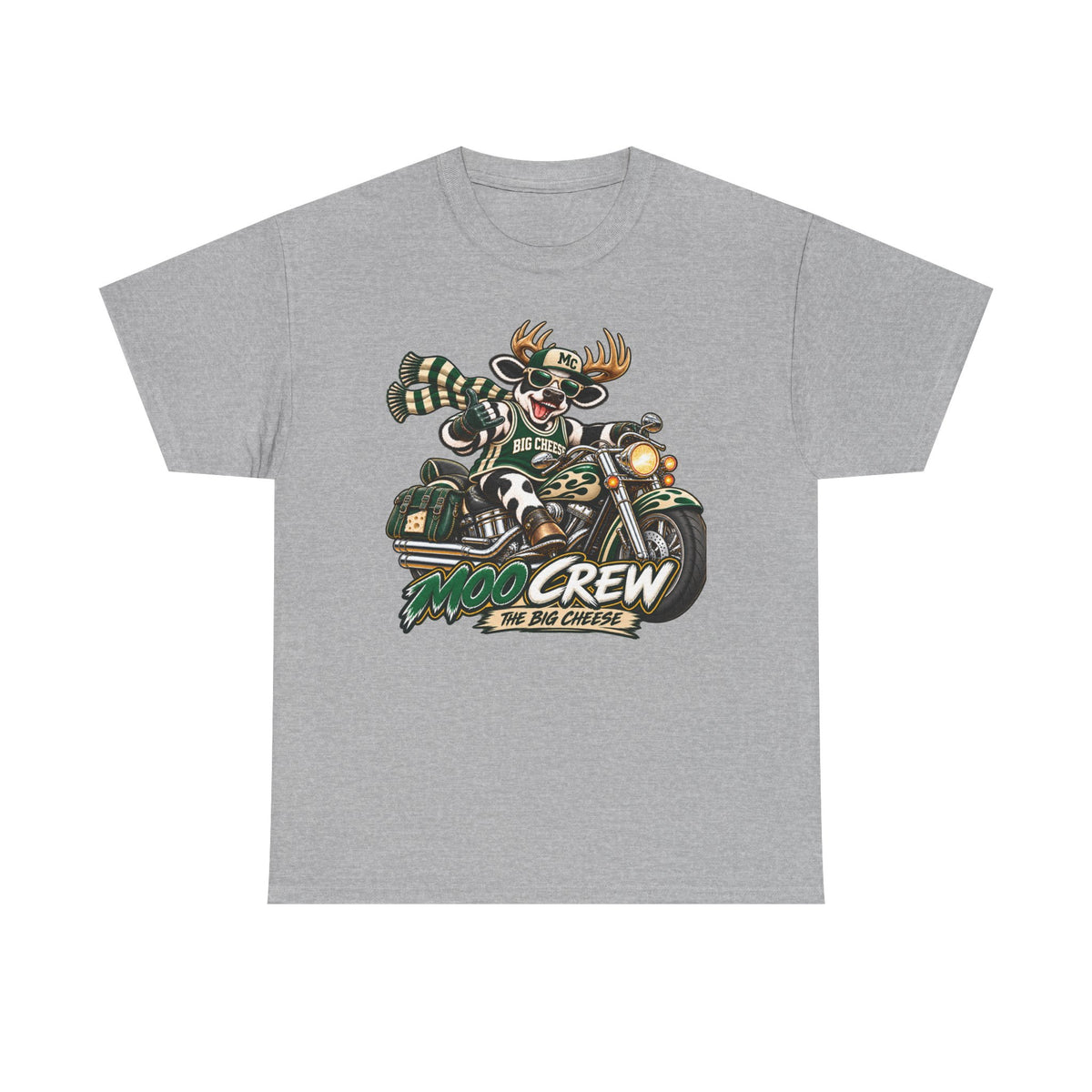 Moo Crew The Big Cheese Retro WI Teams Graphic Tee